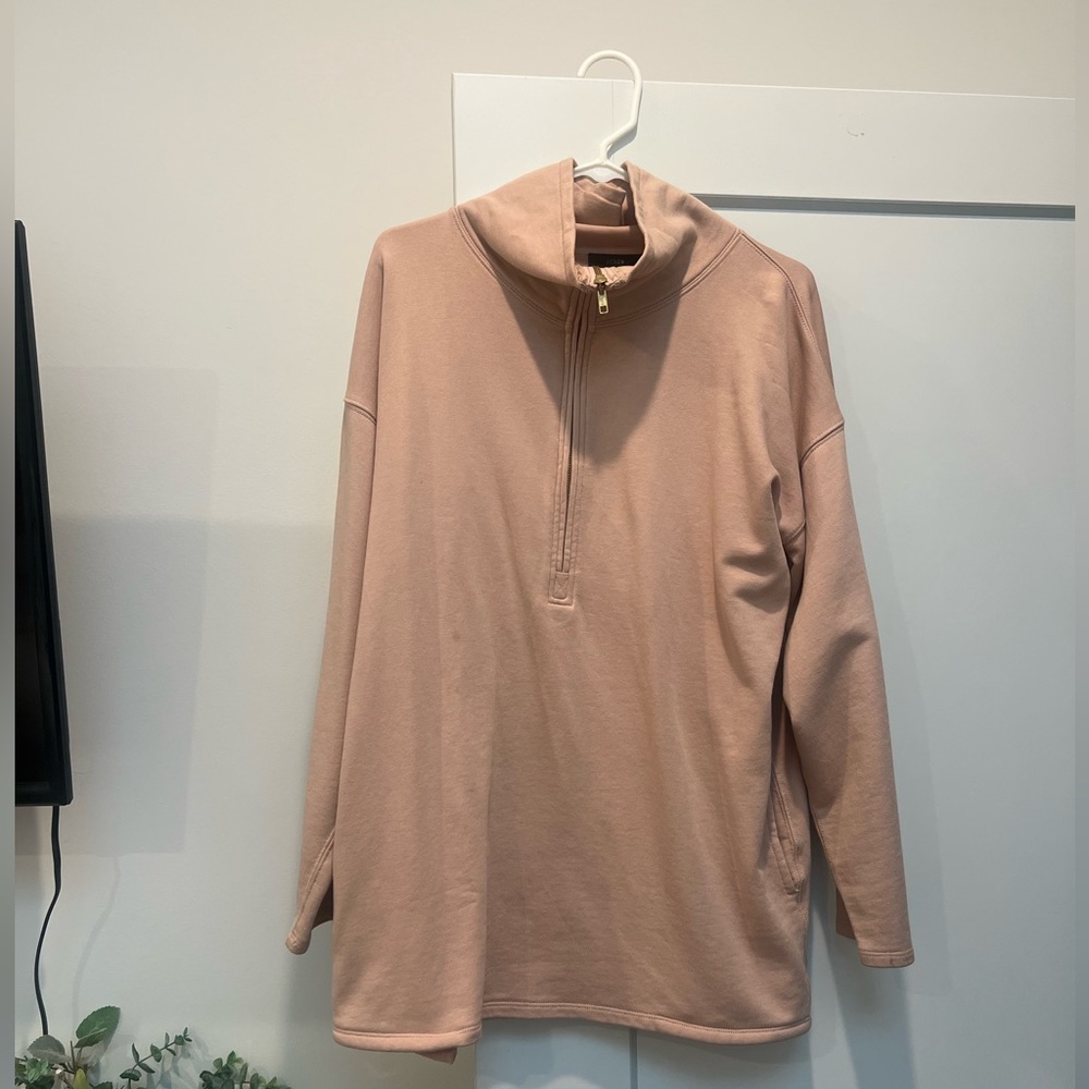 J Crew 1/4 Zip Oversized Boyfriend Pullover (S)